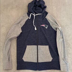 Nike Navy & Gray Full-Zip Hoodie with Team Logo